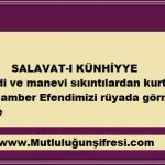 Salavat-ı Künhiyye (Peygamber Efendimizin Şefaati-maddi ve manevi sıkıntılardan kurtulma)